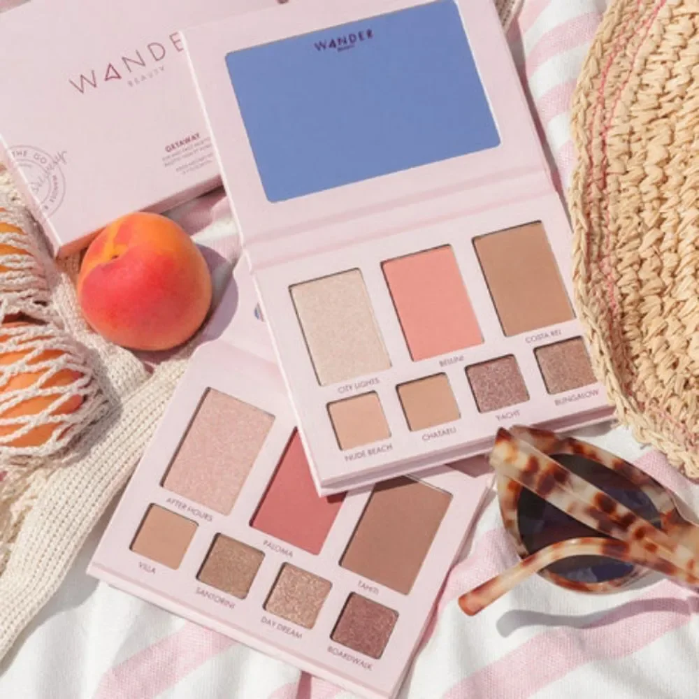 Wander Beauty Island Hop Eye & Face Palette (Golden Brown Shimmer, Bronzer, Blus